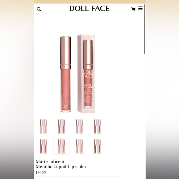 Doll Face Matte Metallic Liquid Lipstick - Picture 6 of 6